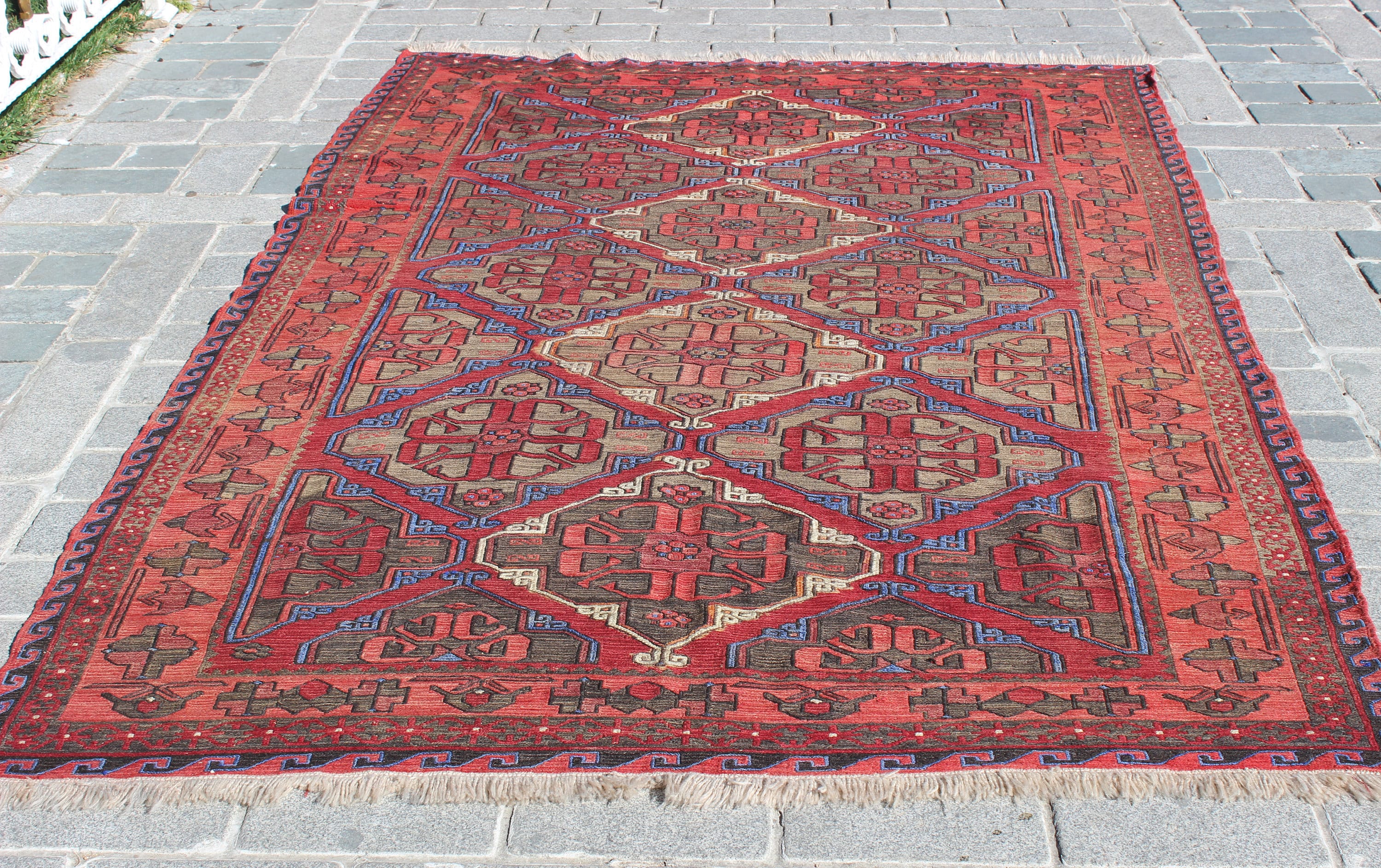 Antique Soumak Rug,9.3x6Feet, 285x184 cm,Kilim Rug,Vintage Home ... Antique Soumak Rug,9.3x6Feet, 285x184 cm,Kilim Rug,Vintage Home ...