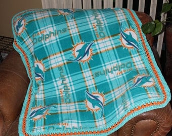 Miami Dolphins Baby Blanket
