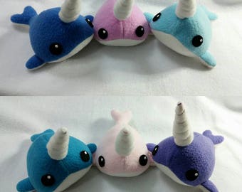 kawaii narwhal plush