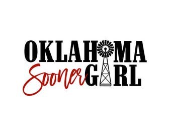 Oklahoma Sooner Girl SVG