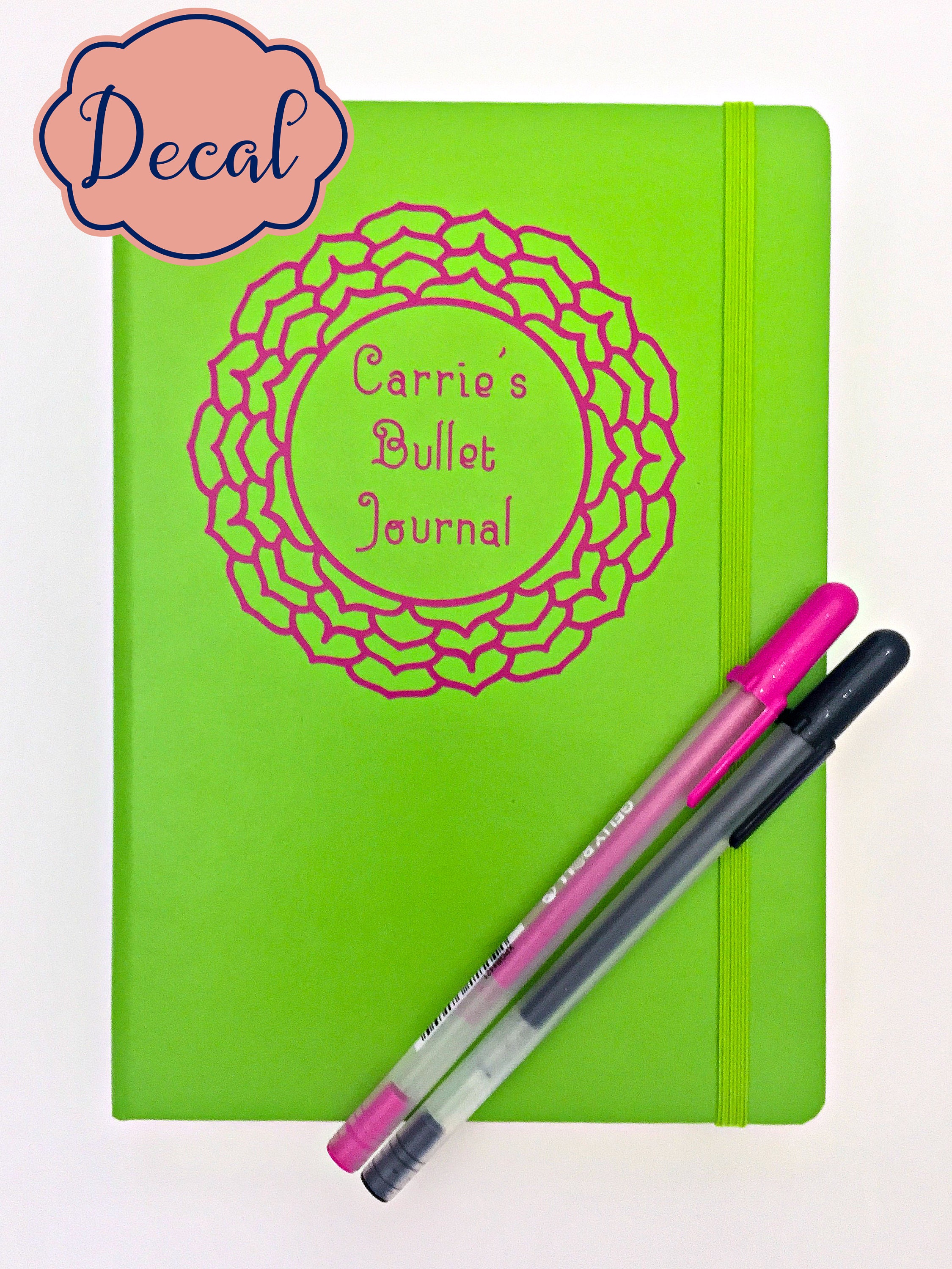 bullet journal sticker journal cover decal bullet journal