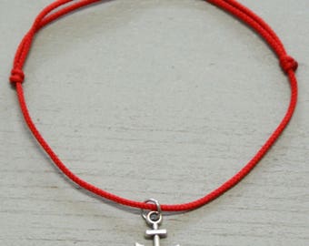 Anchor Bracelet Men Women Kid Anchor Bracelet Nylon Anchor Bracelet Rope Anchor Jewelry Red Bracelet String Red String Bracelet Red Bracelet