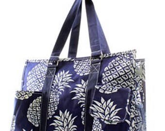 Pineapple Nurse Utility Tote Bag - FREE MONOGRAM!