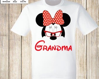 Download Mom of Birthday Girl Minnie Mouse Mickey Mouse DIY Printable