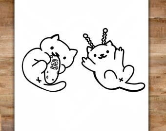 Rick and Morty Cats Decal