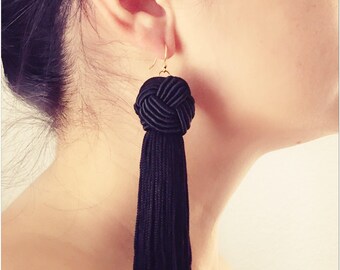 Chunky Tassel Earrings/ 14k gold- 4 Colors