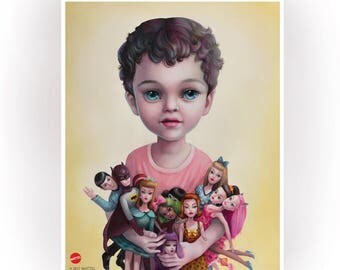 Barbie Boy - Limited Edition signed and numbered pop surrealism Mattel - 11x14 Fine Art Print by Mab Graves