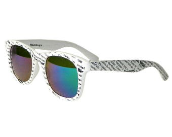 Vintage Black and White Newsprint Sunglasses Never Worn