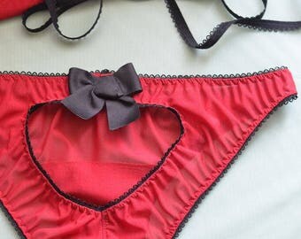 Women Sleepwear & Intimates Panties Handmade Hearts and Bows