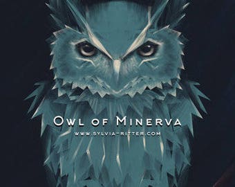 Owl of Minerva - Large Signed Giclée Print