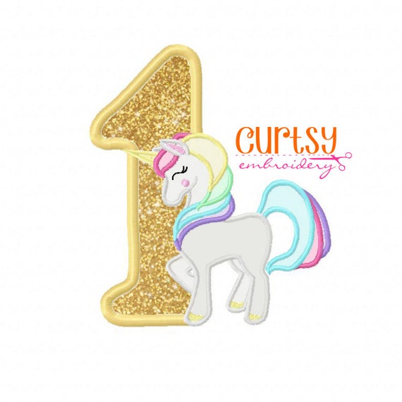 Birthday unicorn embroidery design 1st birthday unicorn Birthday unicorn embroidery design 1st birthday unicorn