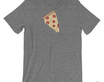 MELTY PIZZA, T shirt, Illustration, Pepperoni, Drawing, Pizza, Food Drawing, Casual Graphic T, Teeshirt
