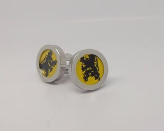 Lion Of Flanders Cycling Team Cufflink Pairs Ronde van Vlaanderen Boonen