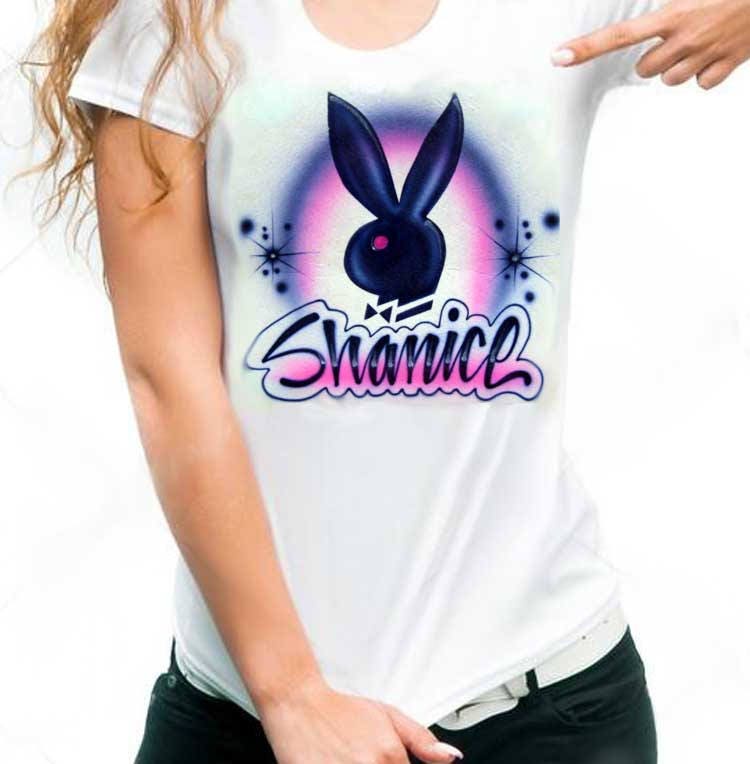 playboy bunny graphic tee shirt