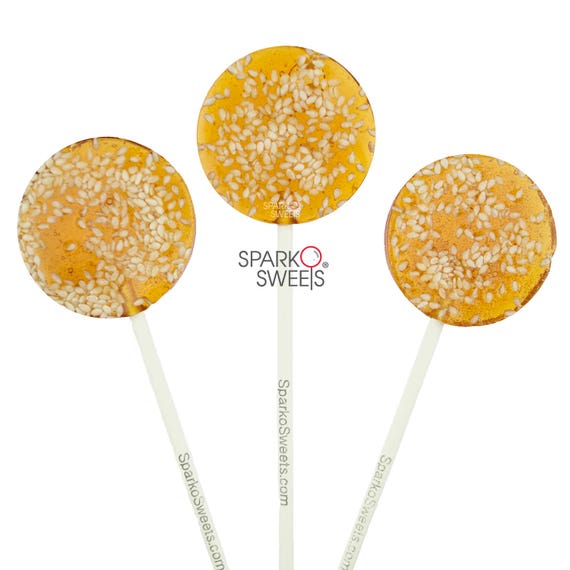Honey Sesame Handcrafted Lollipops with Organic Honey No