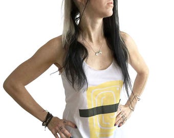 Egg Omelet Sushi Women's Tank Top, Tamago Nigiri Print