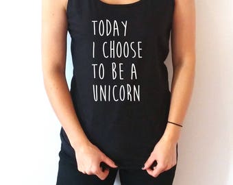 Unicorn tank top | Etsy