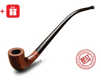 Churchwarden Long Tobacco Pipe Lord of the Rings GANDALF pipe HOBBIT pipe LOTR Sherlock Holmes Smoking Pipe Smoking Bowl Custom Engraving