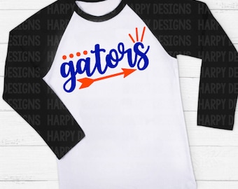 Gators SVG, Football SVG, Football T-shirt Design, Cricut Cut Files, Silhouette Cut Files