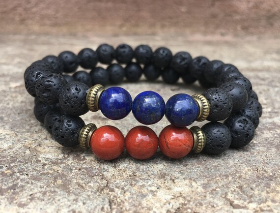 2 PC Set His and Hers Bracelets For him and for her Blue