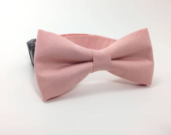 Blush Dog Bow Tie, Wedding Dog Bow Tie and Collar, Wedding Dog Bow Tie, Dog Collar, Blush Dog Collar, #dog