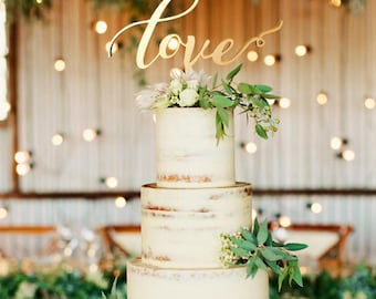 Wedding Cake Topper, Personalized Topper, Custom Cake Topper, Cake Decorations, Wedding Cake Topper Love ,Cake Decoration , Love Topper Love