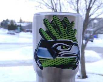 Custom SEAHAWKS Tumbler Decals Fits 30oz & 20oz Cups YETI/RTIC Choose Your Size and Style! Free Shipping Only Here! Buy 2 Get 1 Free!