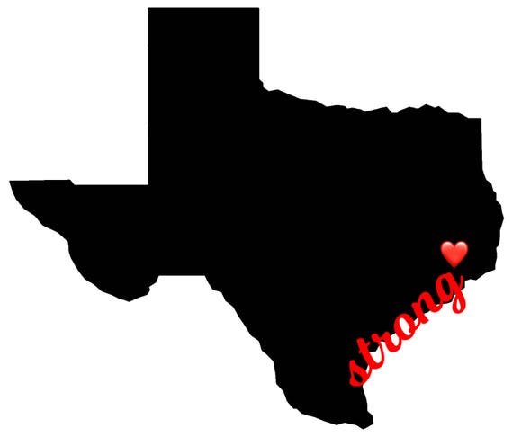 TEXAS STRONG decal |Free Shipping | With tiny heart for added personalization