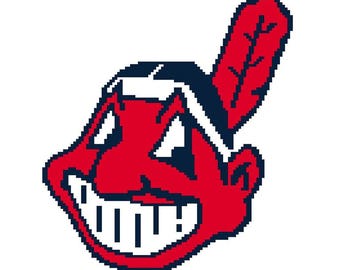 Cleveland Indians Smiling Indian Digital Crochet Pattern