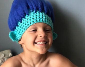 Troll hat, Branch Hat, troll branch hat, costume, funny kids hat, kids character hats, kids branch, trolls, costume hat, troll halloween