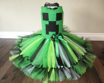 Minecraft Creeper Tutu Dress