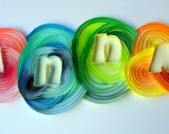 Handmade personalised paper quilling name, gift, quilled custom names, paper filigree, home decor, art, wall art, wedding, birthday