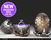 Dragon Egg Game of Thrones Ring Box - proposal ring box, engagement ring box, ring case, wedding, marriage, matrimony, bridal, geeky, geek