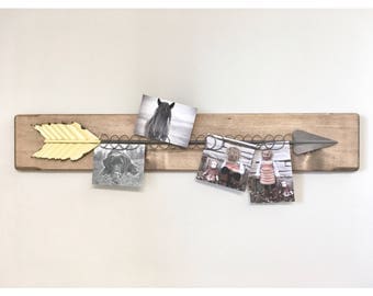 Rustic Wooden Arrow Photo Picture Frames, Rustic Frame, Arrow wood Picture Frame, Wooden Frame, Rustic Home Decor, Wedding Frame, Farmhouse