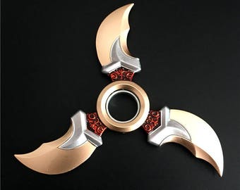 Ninja Throwing Star with Fidget Finger Spinner Function Metal