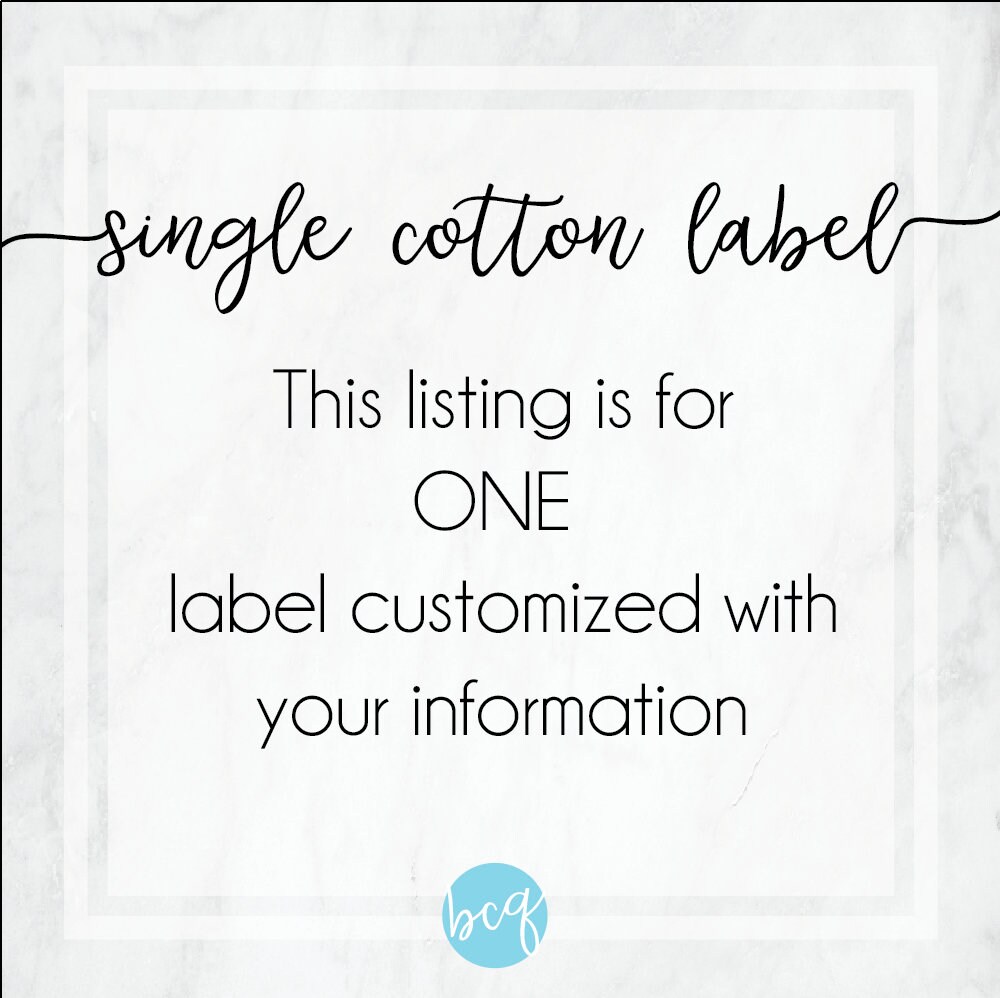 baby blanket label, Custom label, personalized label, quilting label