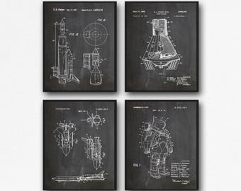 Space NASA Posters Set of Space Posters NASA Posters Space Wall Art Space Decor Space Suit Space Capsule Space Rocket WB095