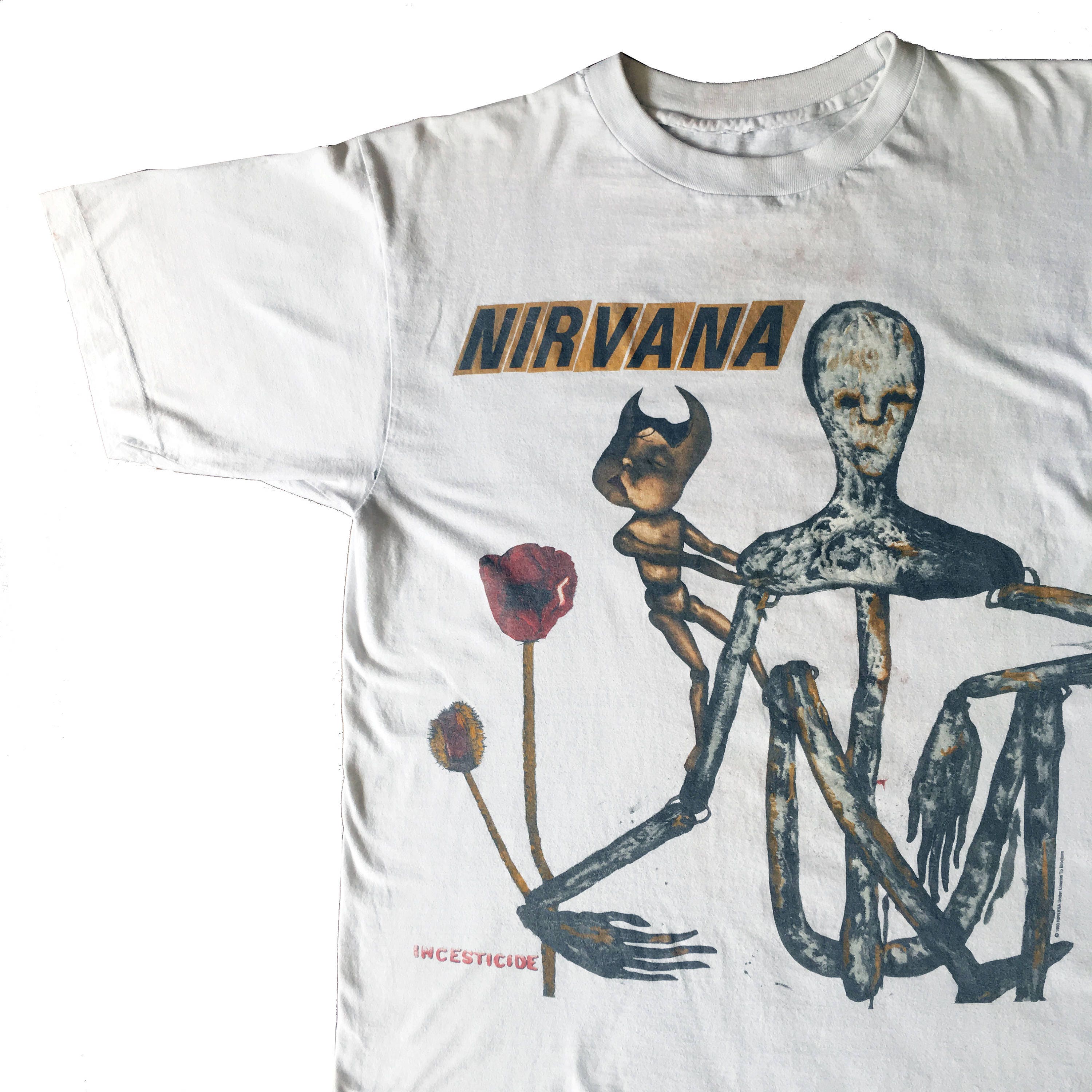 vintage nirvana t shirt women's