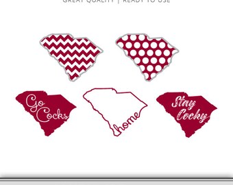 South Carolina Graphics - Gamecocks - Digital Download - USC SVG file - Cut Files - Gamecocks SVG - Ready to Use!