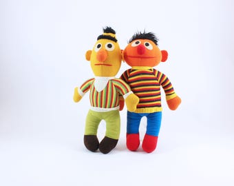 bert and ernie dolls sesame street