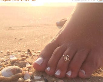 SALE - Adjustable Toe Ring-Gold Toe Ring-Rose Gold Toe Ring-Flower Toe Ring-Tribal Toe Ring-Indian Jewelry-Open Toe Ring-Gold Filled Toe Rin