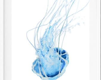 Jellyfish Painting Print from Original Watercolor Painting