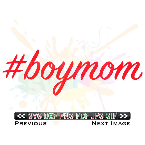 Boy Mom SVG Files for Cutting Hashtag Cricut Boymom Designs