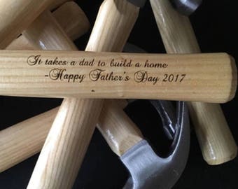 Custom Engraved Hammer, 5th anniversary gift, groomsmen gift, personalized gift, Father's Day gift, fathers day gift