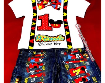 Disney Shirt, Mickey Mouse Birthday Outfit, Mickey Mouse Clubhouse, 1st birthday, Mickey Mouse Set, Mickey Mouse Outfit, Mickey Mouse Shoes