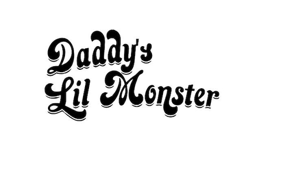 Digital SVG & PNG Harley Quinn Daddy's Little Monster. DC