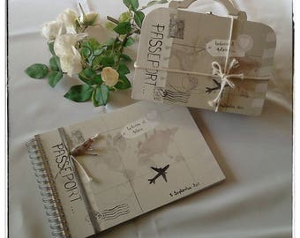 Wedding suitcase and guest book set