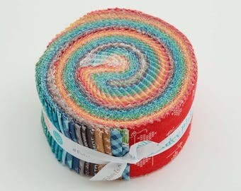 Bee Basics Fabric Jelly Roll - Riley Blake Designs - Lori Holt Fabric - 2.5" Strips - 40 pieces