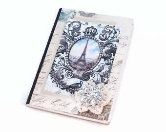 Small Journal, Pocket Notebook, Mini notebook, Eiffel Tower, French Inspired, Password Notebook, Dream Journal, Small Notebook, Food Diary