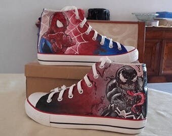 Spiderman shoes | Etsy